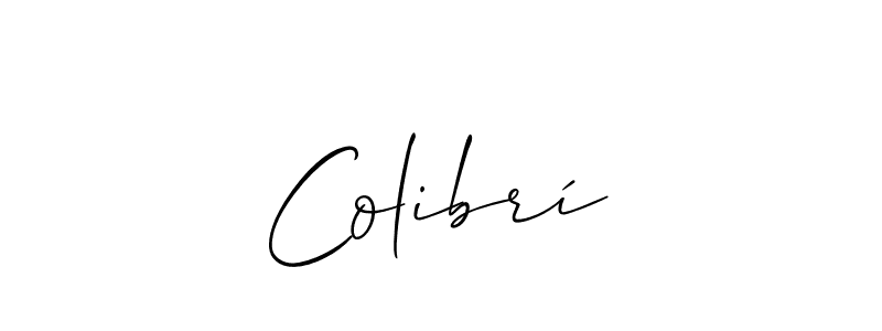 How to Draw Colibrí signature style? Allison_Script is a latest design signature styles for name Colibrí. Colibrí signature style 2 images and pictures png