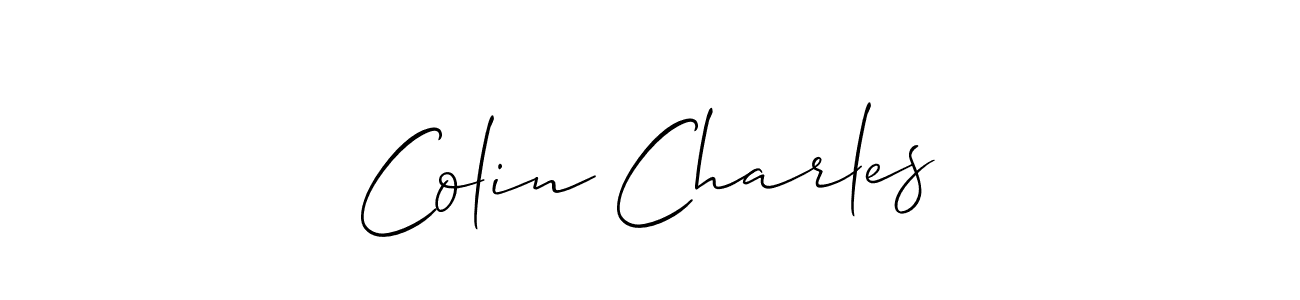 Also we have Colin Charles name is the best signature style. Create professional handwritten signature collection using Allison_Script autograph style. Colin Charles signature style 2 images and pictures png