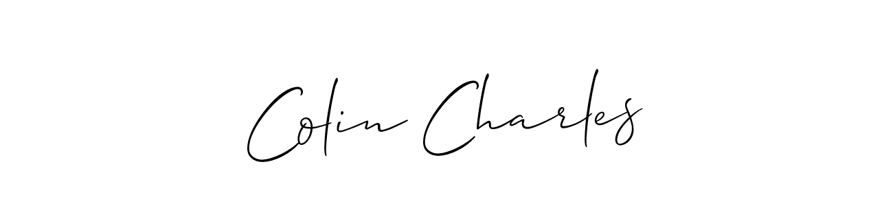 Also we have Colin Charles name is the best signature style. Create professional handwritten signature collection using Allison_Script autograph style. Colin Charles signature style 2 images and pictures png