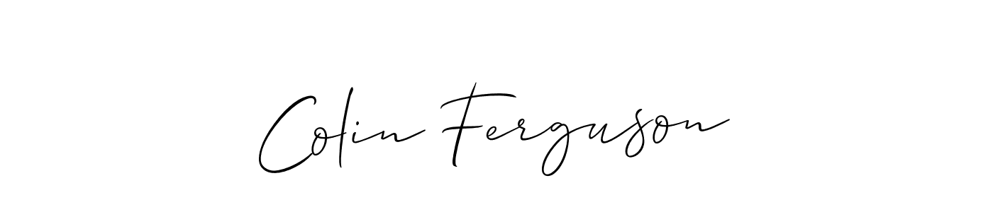 The best way (Allison_Script) to make a short signature is to pick only two or three words in your name. The name Colin Ferguson include a total of six letters. For converting this name. Colin Ferguson signature style 2 images and pictures png