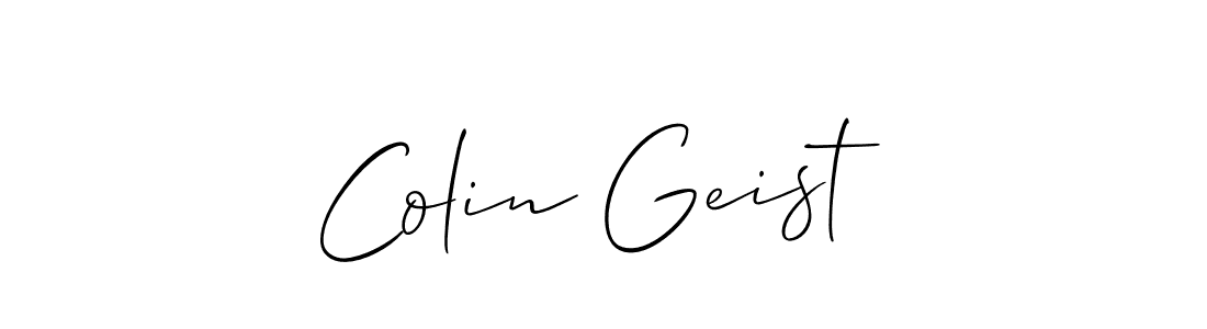 Also You can easily find your signature by using the search form. We will create Colin Geist name handwritten signature images for you free of cost using Allison_Script sign style. Colin Geist signature style 2 images and pictures png