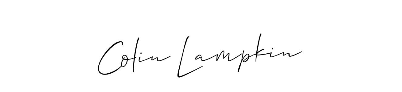 Allison_Script is a professional signature style that is perfect for those who want to add a touch of class to their signature. It is also a great choice for those who want to make their signature more unique. Get Colin Lampkin name to fancy signature for free. Colin Lampkin signature style 2 images and pictures png