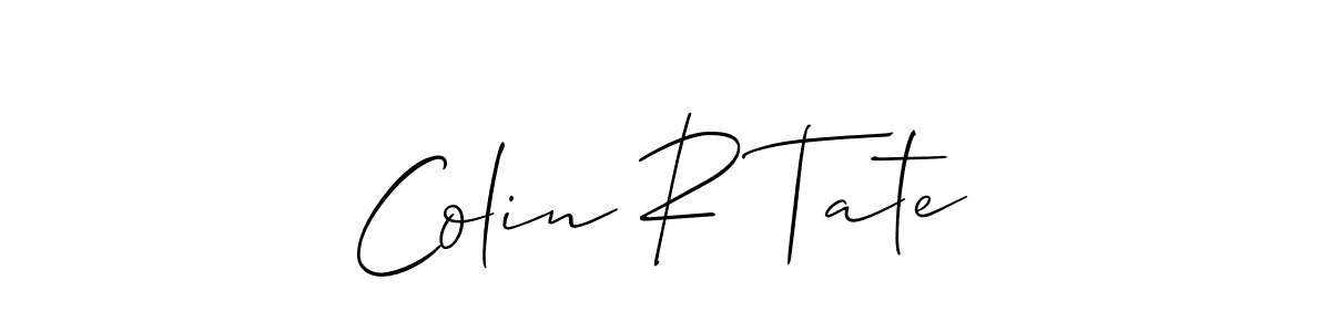 Allison_Script is a professional signature style that is perfect for those who want to add a touch of class to their signature. It is also a great choice for those who want to make their signature more unique. Get Colin R Tate name to fancy signature for free. Colin R Tate signature style 2 images and pictures png