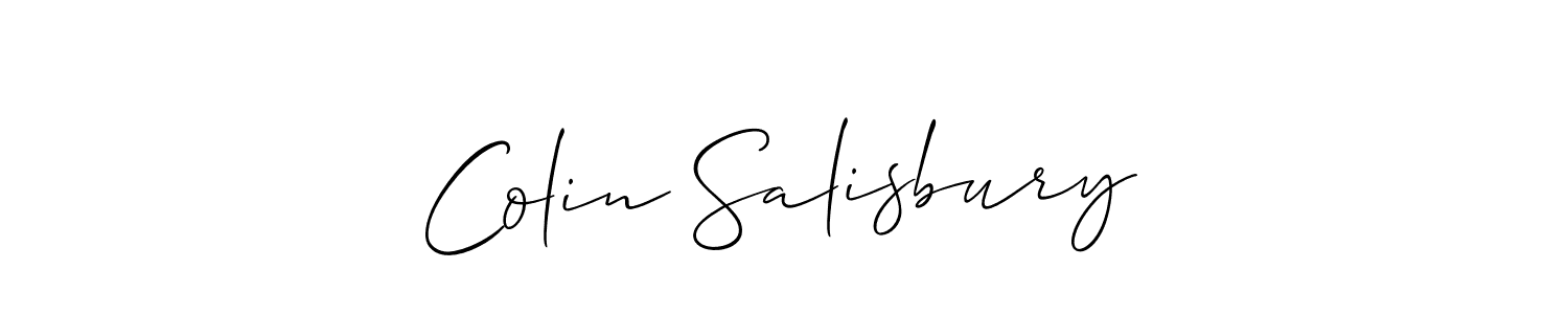 How to Draw Colin Salisbury signature style? Allison_Script is a latest design signature styles for name Colin Salisbury. Colin Salisbury signature style 2 images and pictures png