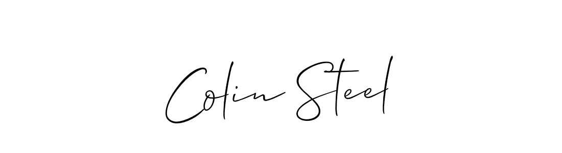 Colin Steel stylish signature style. Best Handwritten Sign (Allison_Script) for my name. Handwritten Signature Collection Ideas for my name Colin Steel. Colin Steel signature style 2 images and pictures png