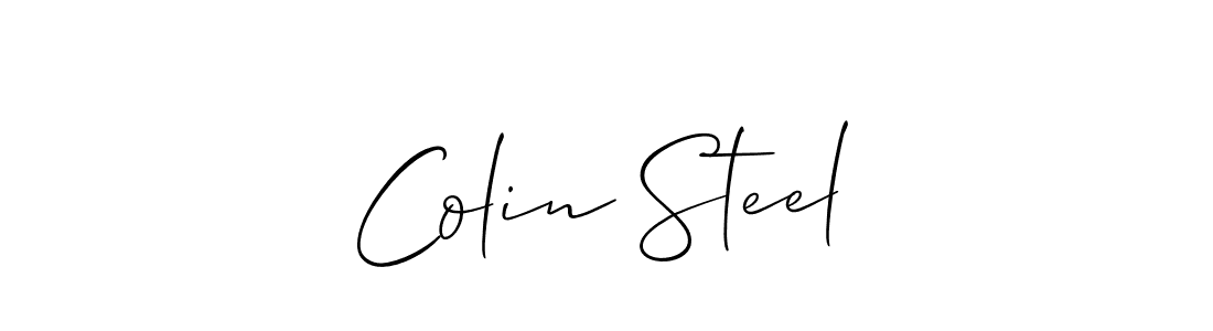 if you are searching for the best signature style for your name Colin Steel. so please give up your signature search. here we have designed multiple signature styles  using Allison_Script. Colin Steel signature style 2 images and pictures png