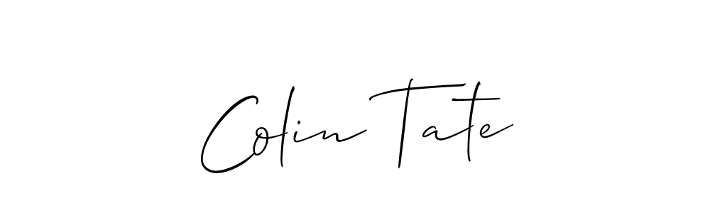 You should practise on your own different ways (Allison_Script) to write your name (Colin Tate) in signature. don't let someone else do it for you. Colin Tate signature style 2 images and pictures png