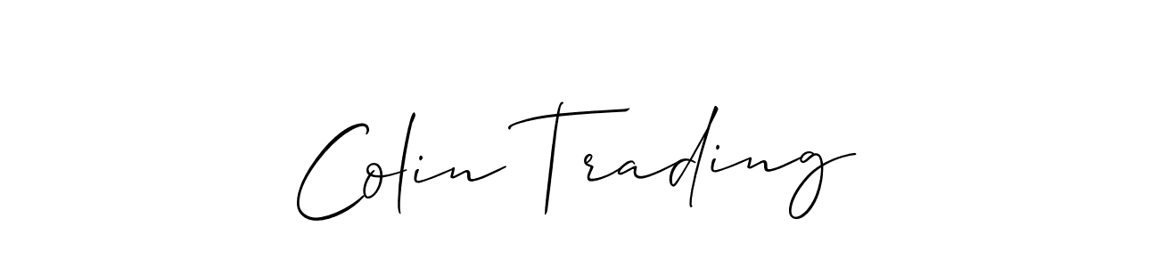 Also we have Colin Trading name is the best signature style. Create professional handwritten signature collection using Allison_Script autograph style. Colin Trading signature style 2 images and pictures png