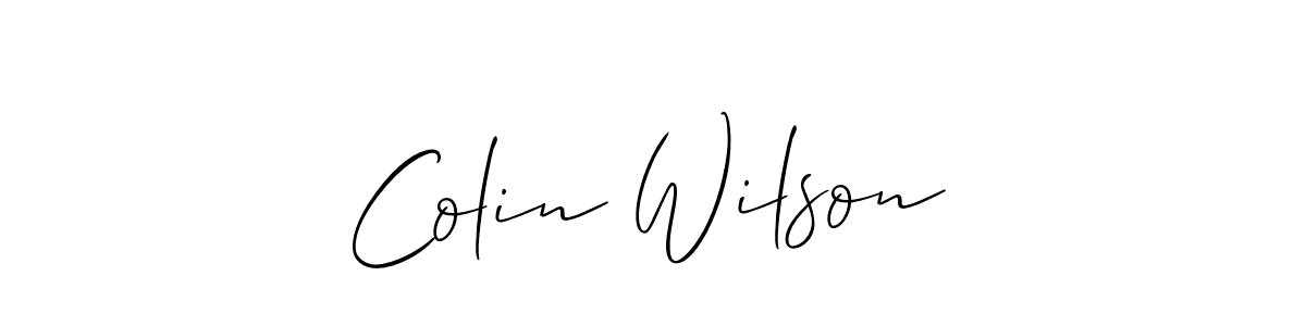 Use a signature maker to create a handwritten signature online. With this signature software, you can design (Allison_Script) your own signature for name Colin Wilson. Colin Wilson signature style 2 images and pictures png