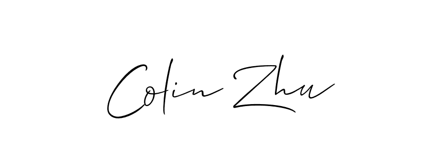 Create a beautiful signature design for name Colin Zhu. With this signature (Allison_Script) fonts, you can make a handwritten signature for free. Colin Zhu signature style 2 images and pictures png