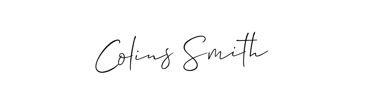 How to Draw Colins Smith signature style? Allison_Script is a latest design signature styles for name Colins Smith. Colins Smith signature style 2 images and pictures png
