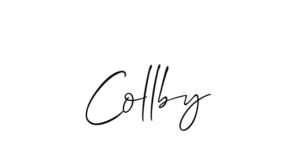 It looks lik you need a new signature style for name Collby. Design unique handwritten (Allison_Script) signature with our free signature maker in just a few clicks. Collby signature style 2 images and pictures png