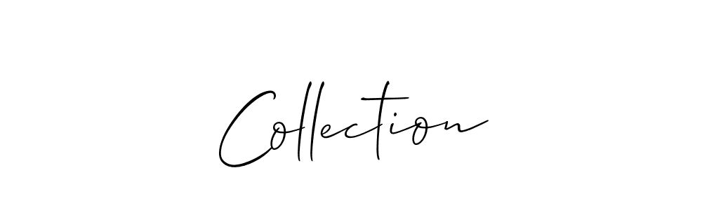 How to Draw Collection signature style? Allison_Script is a latest design signature styles for name Collection. Collection signature style 2 images and pictures png