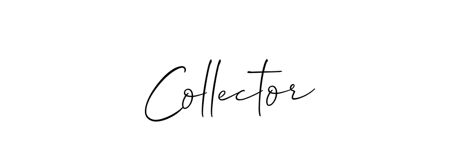 Allison_Script is a professional signature style that is perfect for those who want to add a touch of class to their signature. It is also a great choice for those who want to make their signature more unique. Get Collector name to fancy signature for free. Collector signature style 2 images and pictures png