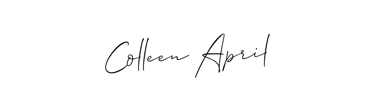 Create a beautiful signature design for name Colleen April. With this signature (Allison_Script) fonts, you can make a handwritten signature for free. Colleen April signature style 2 images and pictures png