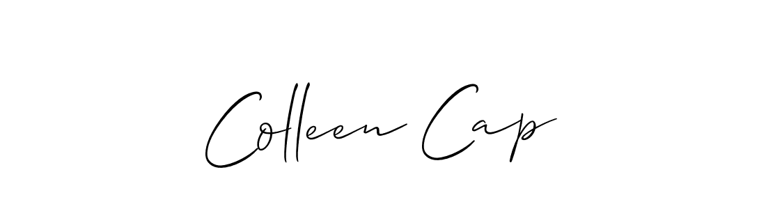 How to make Colleen Cap signature? Allison_Script is a professional autograph style. Create handwritten signature for Colleen Cap name. Colleen Cap signature style 2 images and pictures png