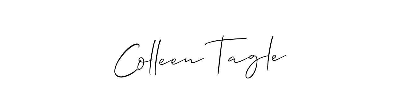 Make a beautiful signature design for name Colleen Tagle. With this signature (Allison_Script) style, you can create a handwritten signature for free. Colleen Tagle signature style 2 images and pictures png