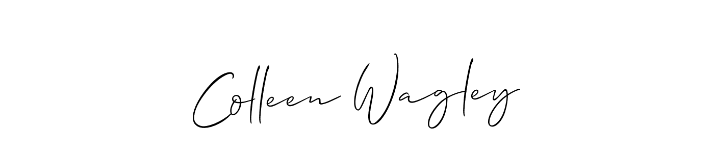 Allison_Script is a professional signature style that is perfect for those who want to add a touch of class to their signature. It is also a great choice for those who want to make their signature more unique. Get Colleen Wagley name to fancy signature for free. Colleen Wagley signature style 2 images and pictures png