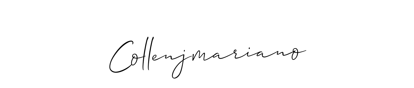 How to make Collenjmariano signature? Allison_Script is a professional autograph style. Create handwritten signature for Collenjmariano name. Collenjmariano signature style 2 images and pictures png