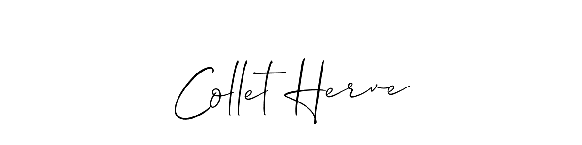 if you are searching for the best signature style for your name Collet Herve. so please give up your signature search. here we have designed multiple signature styles  using Allison_Script. Collet Herve signature style 2 images and pictures png