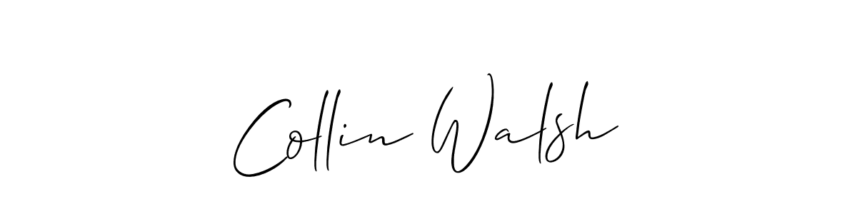 Create a beautiful signature design for name Collin Walsh. With this signature (Allison_Script) fonts, you can make a handwritten signature for free. Collin Walsh signature style 2 images and pictures png