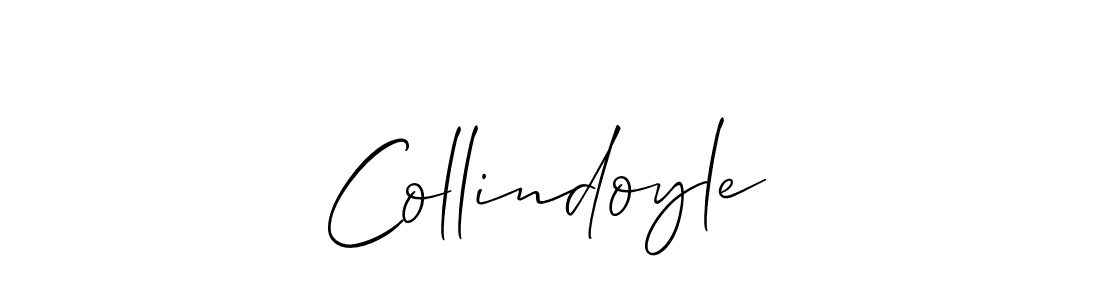 Create a beautiful signature design for name Collindoyle. With this signature (Allison_Script) fonts, you can make a handwritten signature for free. Collindoyle signature style 2 images and pictures png