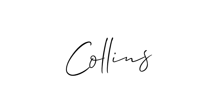 Similarly Allison_Script is the best handwritten signature design. Signature creator online .You can use it as an online autograph creator for name Collins. Collins signature style 2 images and pictures png