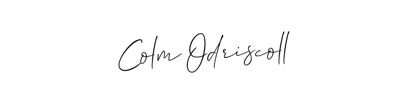 Best and Professional Signature Style for Colm Odriscoll. Allison_Script Best Signature Style Collection. Colm Odriscoll signature style 2 images and pictures png