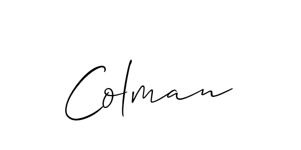 How to make Colman name signature. Use Allison_Script style for creating short signs online. This is the latest handwritten sign. Colman signature style 2 images and pictures png