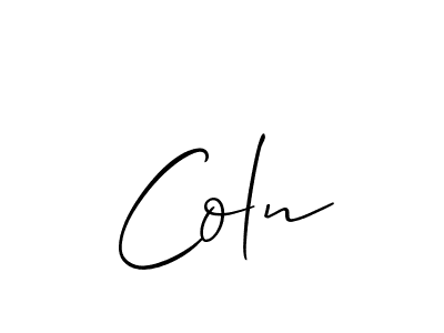 You should practise on your own different ways (Allison_Script) to write your name (Coln) in signature. don't let someone else do it for you. Coln signature style 2 images and pictures png