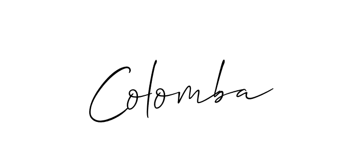 Allison_Script is a professional signature style that is perfect for those who want to add a touch of class to their signature. It is also a great choice for those who want to make their signature more unique. Get Colomba name to fancy signature for free. Colomba signature style 2 images and pictures png