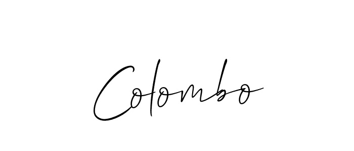 Best and Professional Signature Style for Colombo. Allison_Script Best Signature Style Collection. Colombo signature style 2 images and pictures png