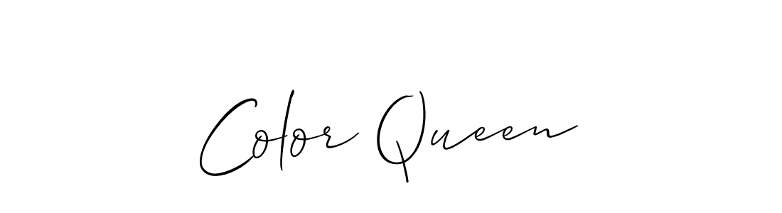 You should practise on your own different ways (Allison_Script) to write your name (Color Queen) in signature. don't let someone else do it for you. Color Queen signature style 2 images and pictures png