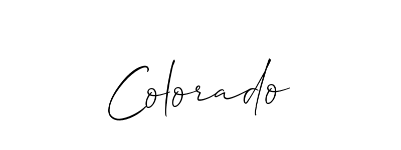 The best way (Allison_Script) to make a short signature is to pick only two or three words in your name. The name Colorado include a total of six letters. For converting this name. Colorado signature style 2 images and pictures png