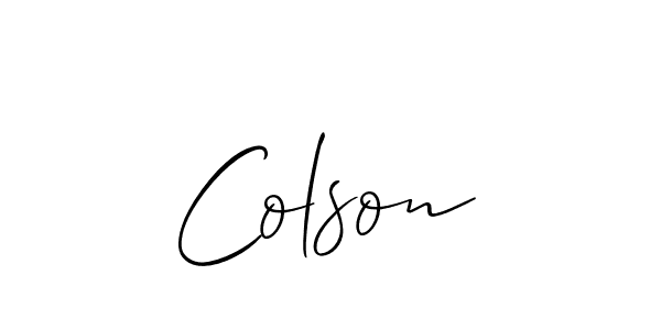 Once you've used our free online signature maker to create your best signature Allison_Script style, it's time to enjoy all of the benefits that Colson name signing documents. Colson signature style 2 images and pictures png