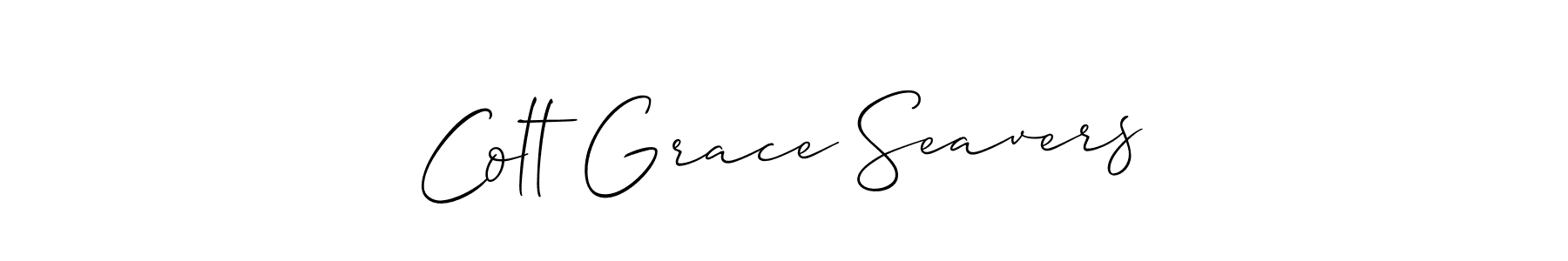 if you are searching for the best signature style for your name Colt Grace Seavers. so please give up your signature search. here we have designed multiple signature styles  using Allison_Script. Colt Grace Seavers signature style 2 images and pictures png