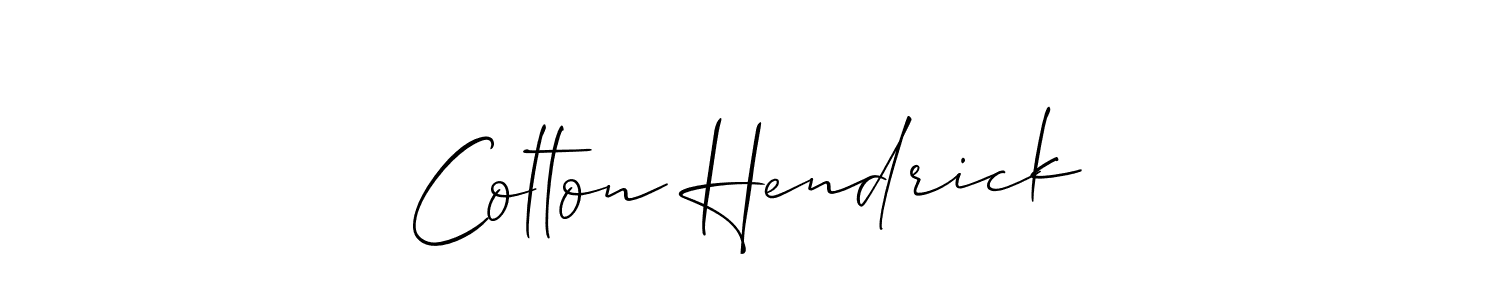 Use a signature maker to create a handwritten signature online. With this signature software, you can design (Allison_Script) your own signature for name Colton Hendrick. Colton Hendrick signature style 2 images and pictures png