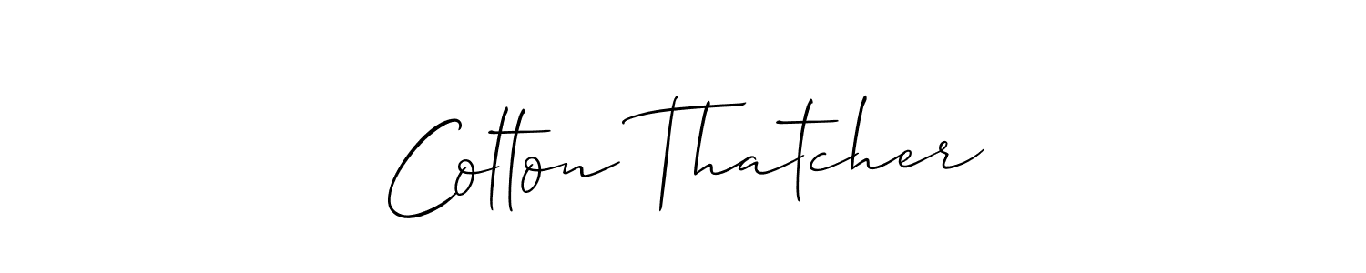 if you are searching for the best signature style for your name Colton Thatcher. so please give up your signature search. here we have designed multiple signature styles  using Allison_Script. Colton Thatcher signature style 2 images and pictures png