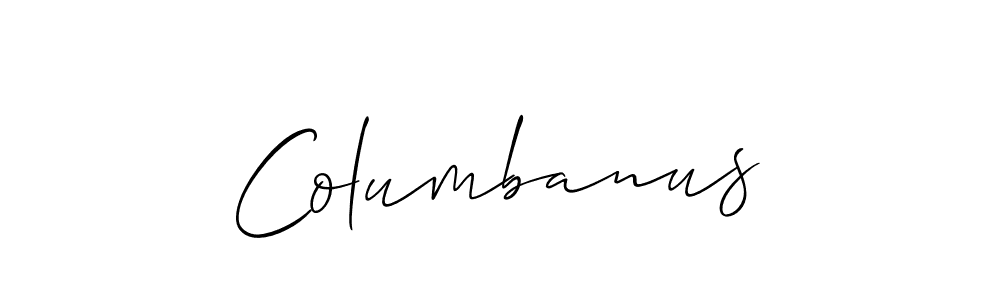 if you are searching for the best signature style for your name Columbanus. so please give up your signature search. here we have designed multiple signature styles  using Allison_Script. Columbanus signature style 2 images and pictures png