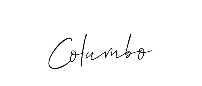 It looks lik you need a new signature style for name Columbo. Design unique handwritten (Allison_Script) signature with our free signature maker in just a few clicks. Columbo signature style 2 images and pictures png