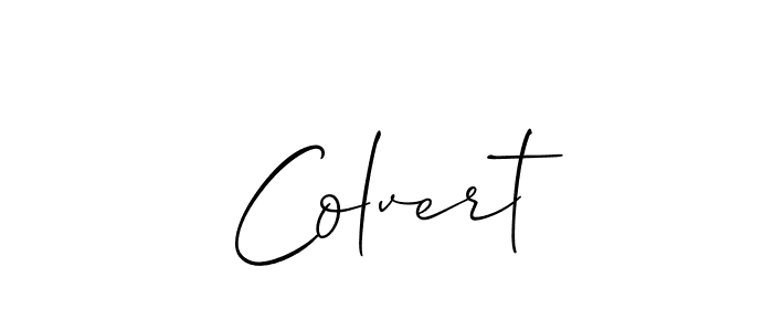 The best way (Allison_Script) to make a short signature is to pick only two or three words in your name. The name Colvert include a total of six letters. For converting this name. Colvert signature style 2 images and pictures png