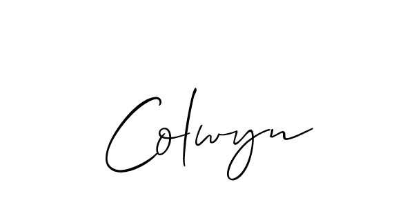 How to make Colwyn signature? Allison_Script is a professional autograph style. Create handwritten signature for Colwyn name. Colwyn signature style 2 images and pictures png