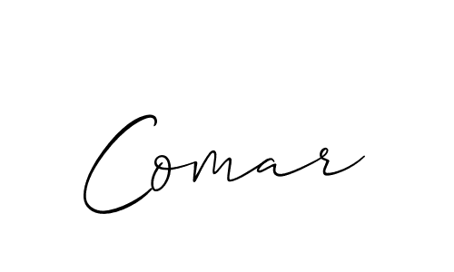 Comar stylish signature style. Best Handwritten Sign (Allison_Script) for my name. Handwritten Signature Collection Ideas for my name Comar. Comar signature style 2 images and pictures png