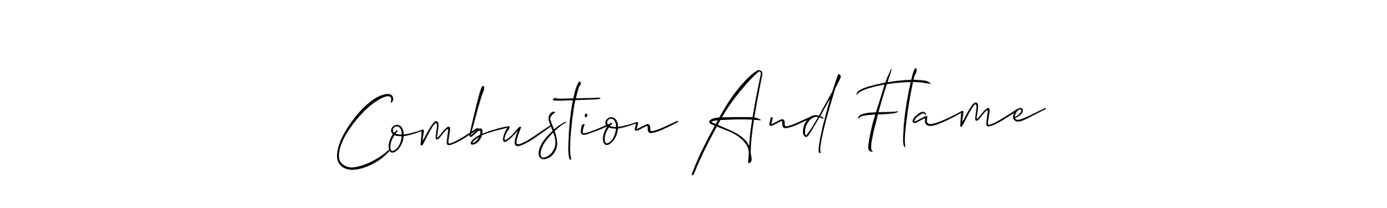 This is the best signature style for the Combustion And Flame name. Also you like these signature font (Allison_Script). Mix name signature. Combustion And Flame signature style 2 images and pictures png