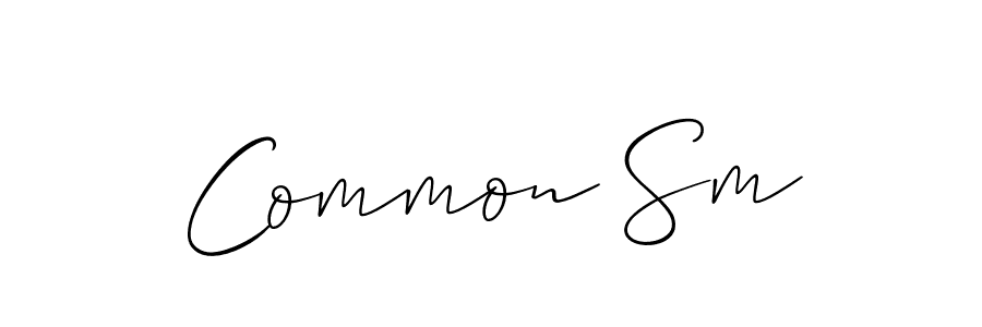 if you are searching for the best signature style for your name Common Sm. so please give up your signature search. here we have designed multiple signature styles  using Allison_Script. Common Sm signature style 2 images and pictures png