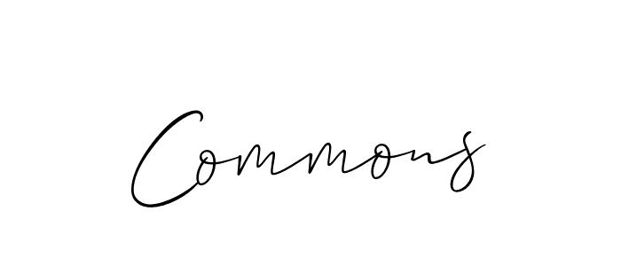 Commons stylish signature style. Best Handwritten Sign (Allison_Script) for my name. Handwritten Signature Collection Ideas for my name Commons. Commons signature style 2 images and pictures png