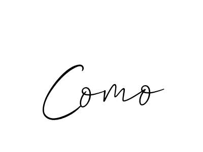 Use a signature maker to create a handwritten signature online. With this signature software, you can design (Allison_Script) your own signature for name Como. Como signature style 2 images and pictures png