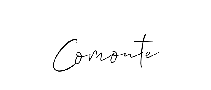 Also You can easily find your signature by using the search form. We will create Comonte name handwritten signature images for you free of cost using Allison_Script sign style. Comonte signature style 2 images and pictures png