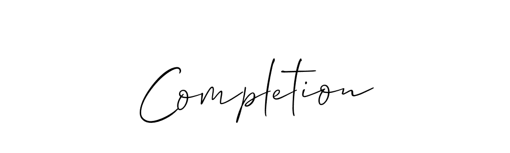 if you are searching for the best signature style for your name Completion. so please give up your signature search. here we have designed multiple signature styles  using Allison_Script. Completion signature style 2 images and pictures png