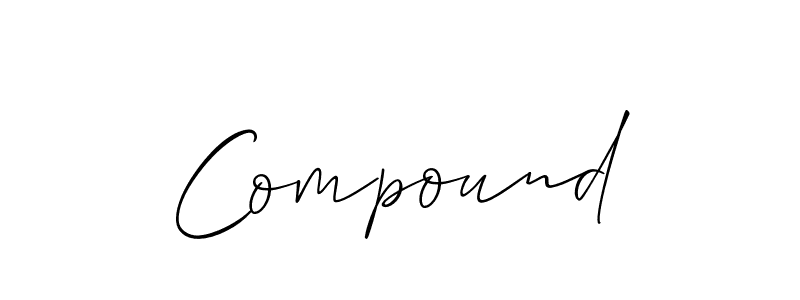 How to make Compound name signature. Use Allison_Script style for creating short signs online. This is the latest handwritten sign. Compound signature style 2 images and pictures png